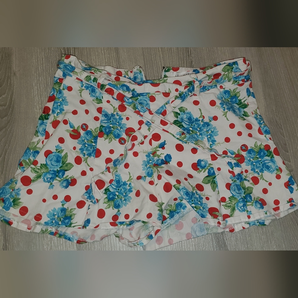 Floral high waist short